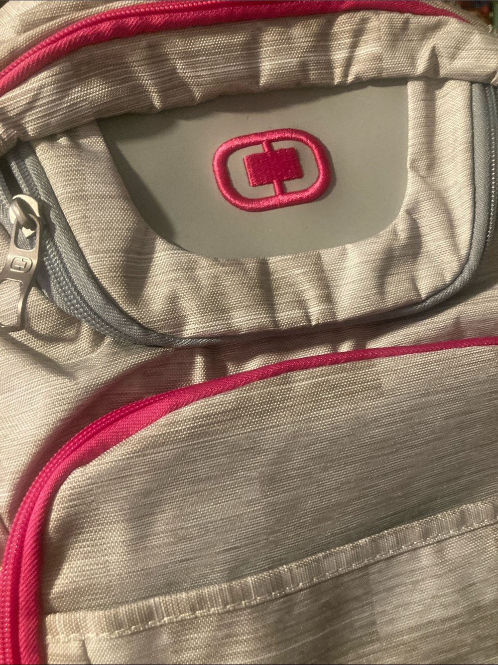 OGIO Light Gray Backpack with Pink Accents - Picture 4 of 7
